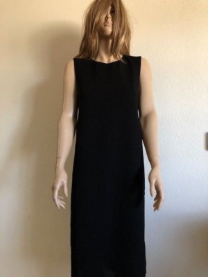 Womens NWOT Alfani Black Overlay Textured Crepe Dress Size 8