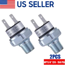 2Pcs Pressure Switch 120-150 PSI Air Compressor Pressure Switch 1/4"-18 NPT Air