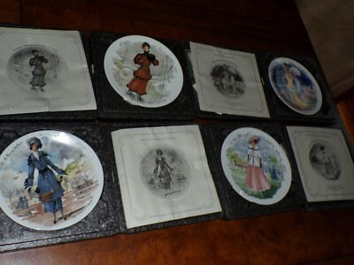 DArceau Limoge France Women of Century Plates Sophie Edith Marlene Colette MIB