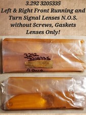 Amcrambler Parking Turn Signal Lens Set For 1963- 011080 Left Right Amcrambler Parking Turn Signal Lens Set For 1963- 011080 Left Right