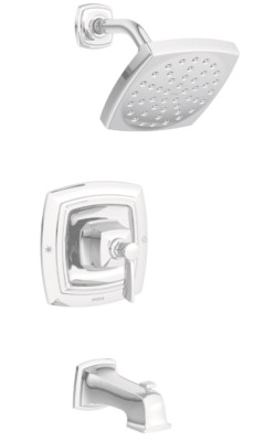 Moen Conway 82922 Chrome Tub and Shower Trim Set with Posi-Temp Valve Included