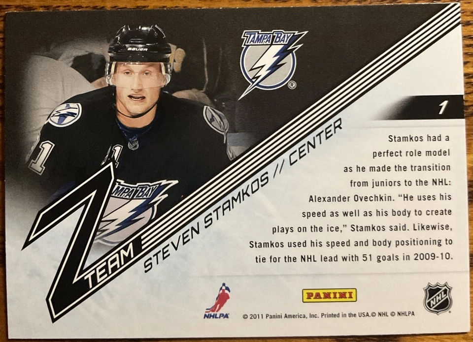 2010-11 Zenith Z-Team Steven Stamkos #1 Tampa Bay Lightning - Image 2 of 2