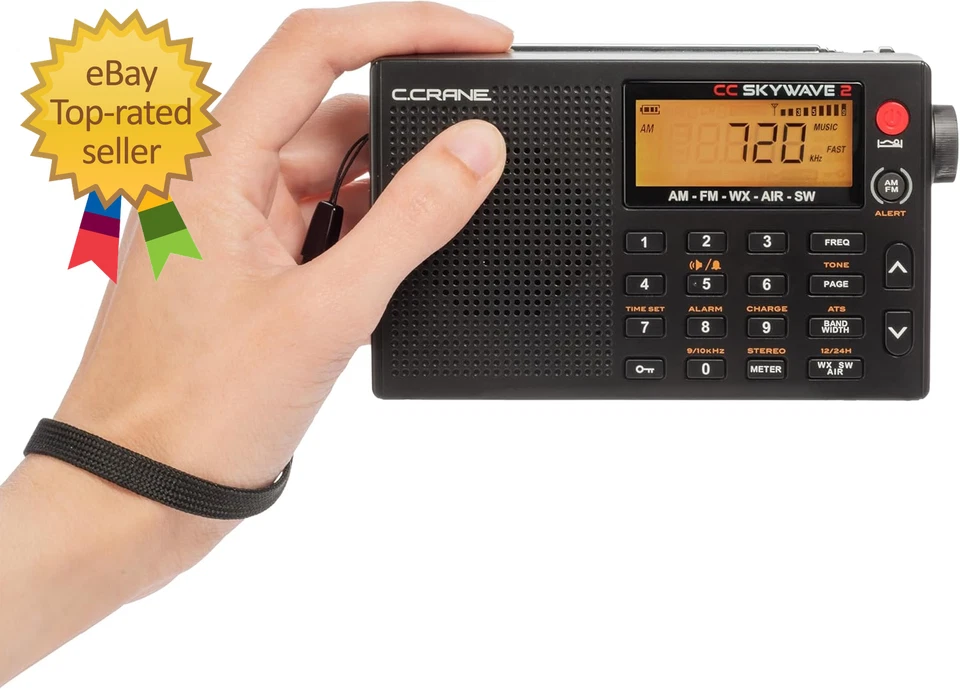 C. Crane CC Skywave 2 AM, FM, Shortwave, NOAA Weather + Alert, VHF Aviation Band - Image 2 of 4