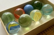 Vintage Lot of 8 Old Marbles from an Estate