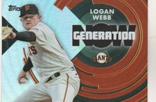 2022 TOPPS SERIES 2 LOGAN WEBB P GIANTS #GN-49 GENERATION NOW SP