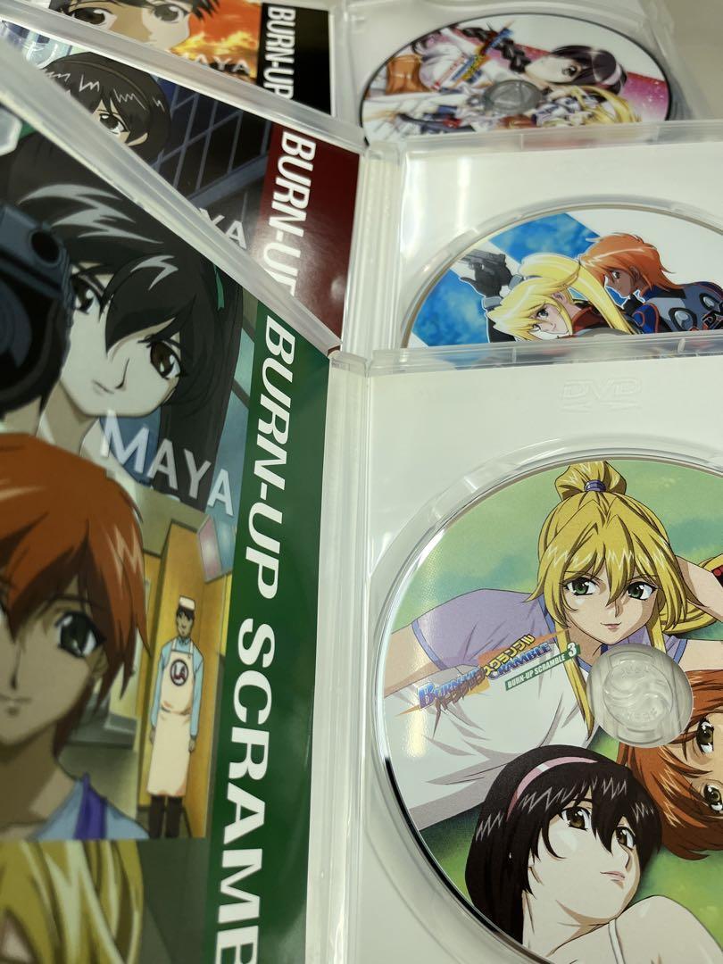 BURN-UP SCRAMBLE DVD Complete Set 1~6 Volumes with Box Anime