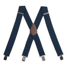 Carhartt Navy Blue Utility RUGGED FLEX Suspenders One Size Adjustable Heavy Duty