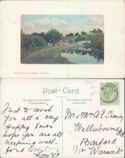Whittington Bridge Kinver SP Ltd 1905 postmark Landscapes Architecture TravelCor