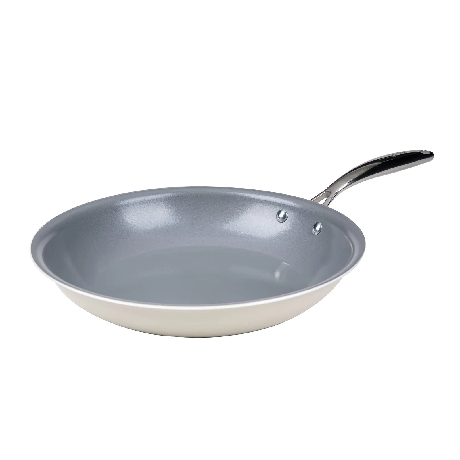 GOODFUL BY GOTHAM CERAMIC NONSTICK FRY PAN 11" GX00-P062 - GRAY/WHITE