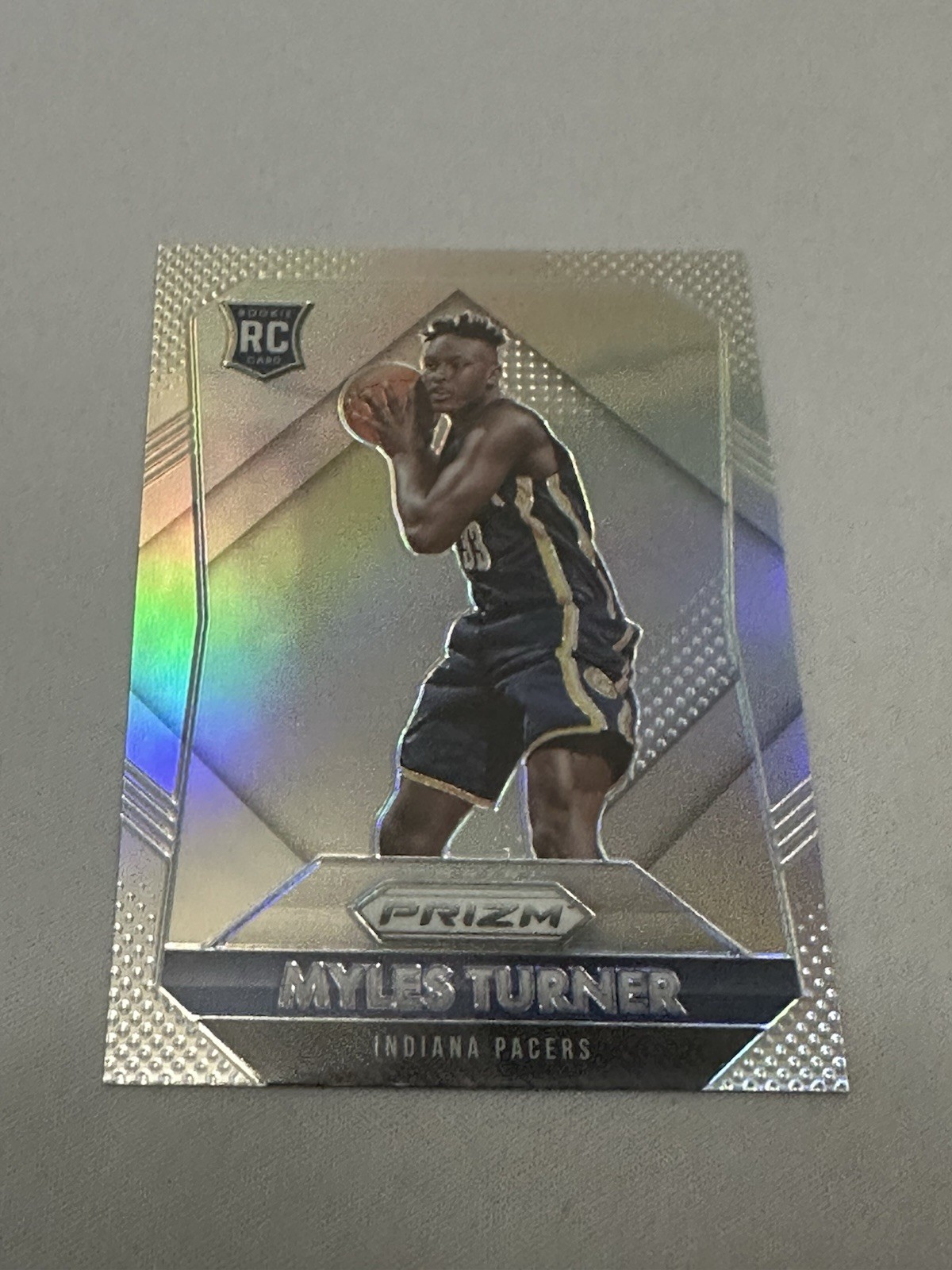 2015-16 Panini Prizm Silver Prizm Rookie Myles Turner RC #340 Bucks/Pacers