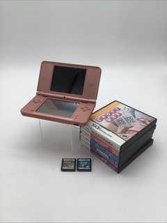 Tested Nintendo DSi XL Handheld Console Bundle W/Stylus/7 Games/Scrabble