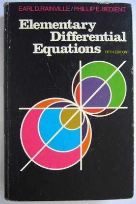 Elementary differential equations - Hardcover, by Rainville Earl D. - Very Good
