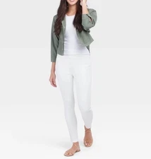 Women’s Assets by Spanx Skinny Denim Leggings White M 