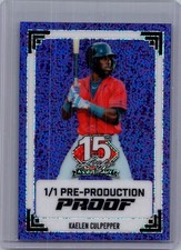 Kaelen Culpepper 2025 Leaf National NSCC Baseball 1/1 Pre Production Proof