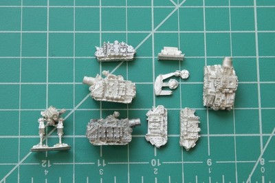 GW EPIC 40K OOP - Space Marine - 3x Vindicators & 1x Imperial Walker