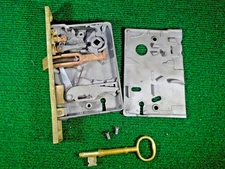 REMANUFACTURED PENN 5521 ENTRY MORTISE LOCK: 7" FACE, 2 1/2" BS  NICE (18830-25)