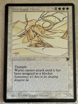 Elder Land Wurm MTG Legends Magic The Gathering Excellent