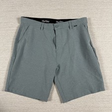 Hurley Hybrid Walk Golf Fishing Performance Stretch Shorts Gray Mens 36