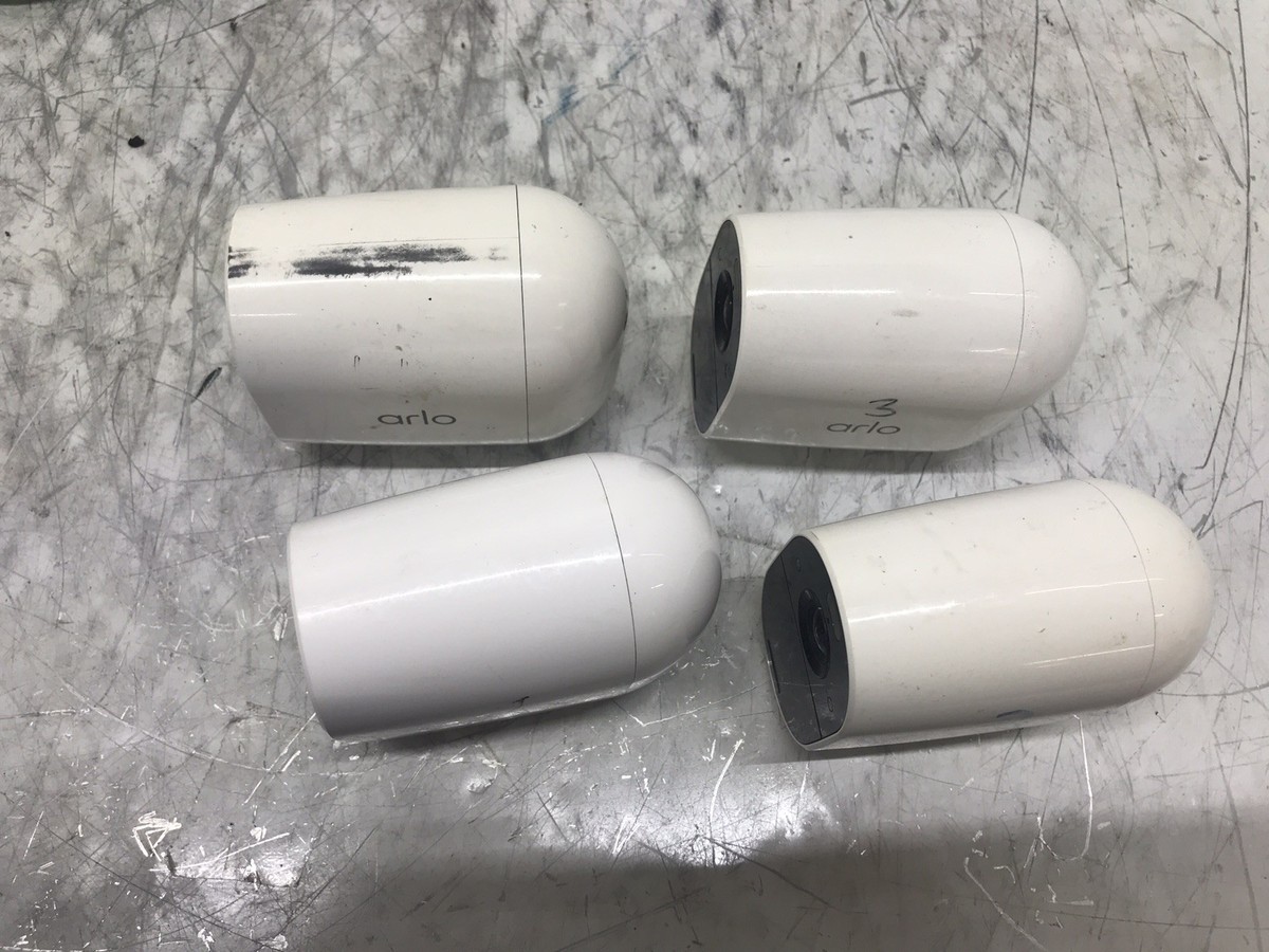 LOT OF 4 Arlo VMC 2030 Wireless USB Security Cameras *POWER ON
