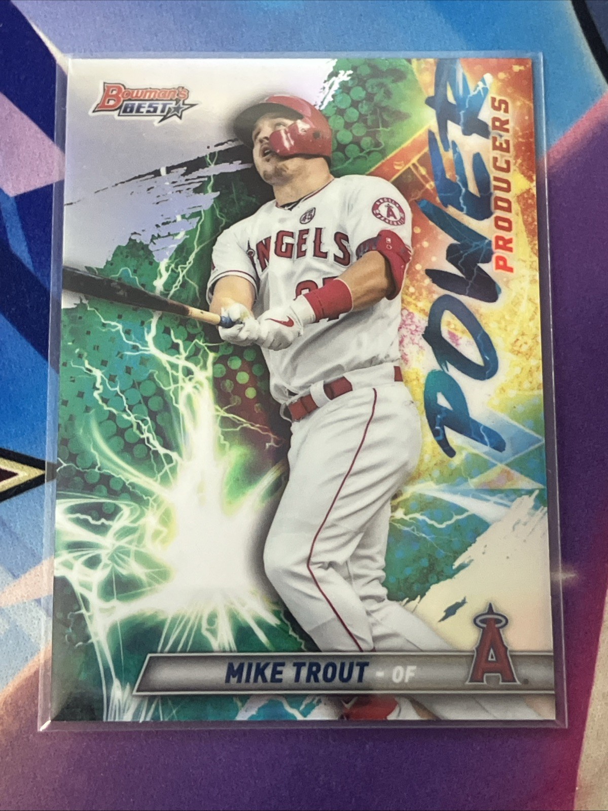 2019 Bowman's Best Power Producers #PP-MT Mike Trout Los Angeles Angels