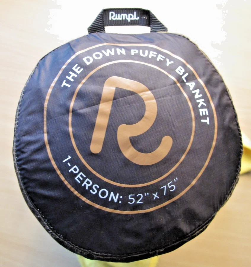 Manta Rumpl Puffy para 1 persona ultra cálida 600 relleno plumón de pato 52x75" Foto 2 de 2