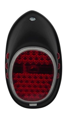 Rücklicht 6V für SIMSON KR51 SR4 Schwalbe 110 x 63 x 50 mm Schwarzes Gehäuse