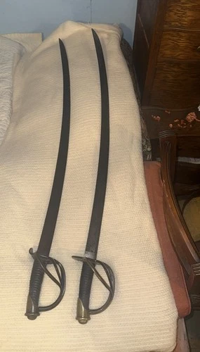 VERY RARE US CIVIL WAR 1852 & 1848  DATED AMES ARTILLERY SWORD