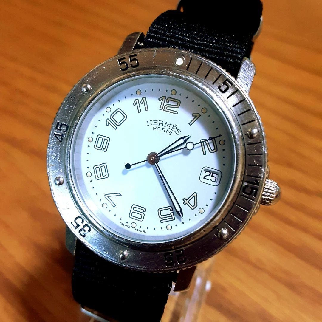 HERMÈS Hermes Clipper Diver CL7.710 Orologio Uomo 41mm Vintage U H406