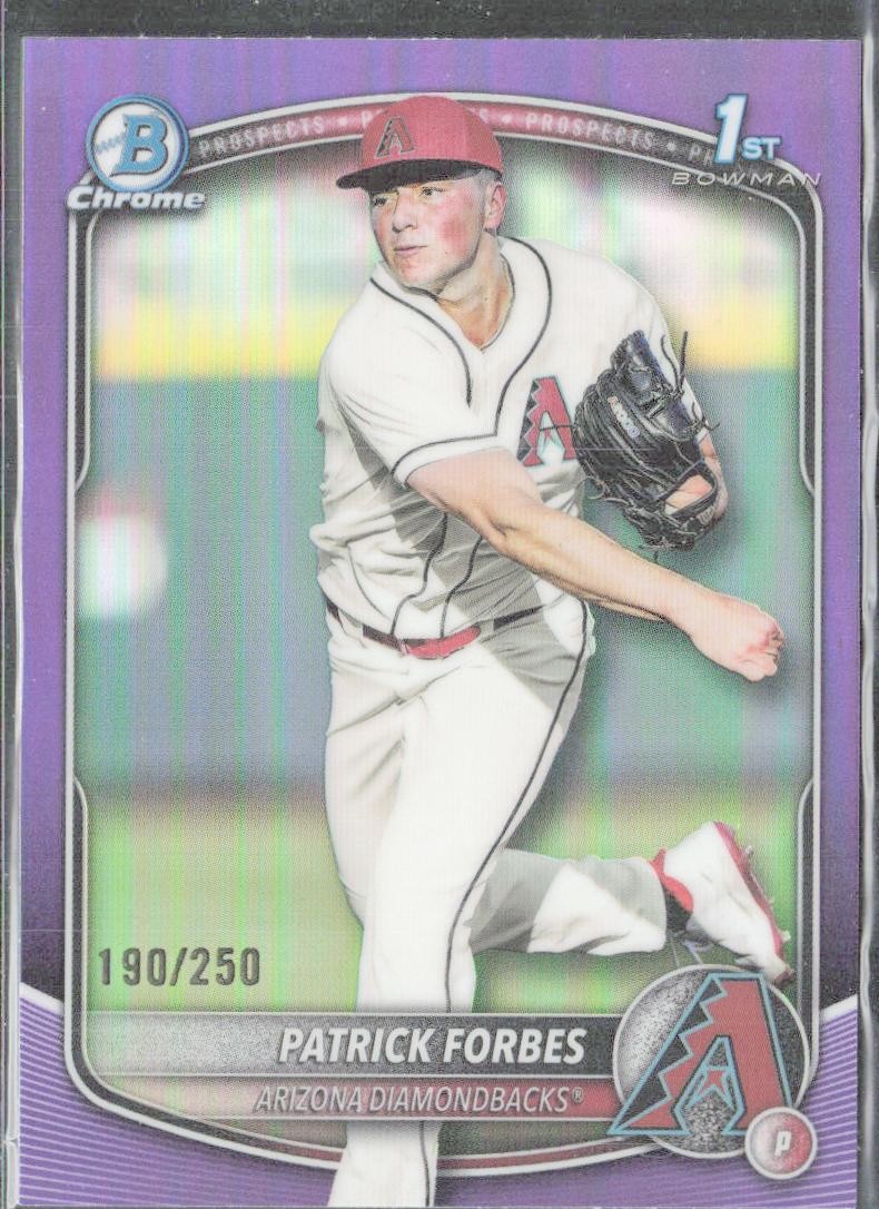 2025 Bowman Draft #BDC-89 Patrick Forbes Chrome Purple Refractor #/250