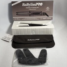 BaBylissPRO NANOTitanium PRIMA2000 Stainless Steel Mini Styling Iron Brand NEW