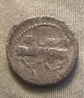 Octavian Augustus 42BC Ancient Roman Silver Denarius 3.6g Empty Curule — photo 2