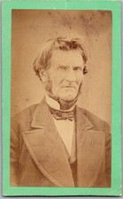 CDV Circa 1870s Philo Smith Old Bearded Man In Suit Waterbury Conn