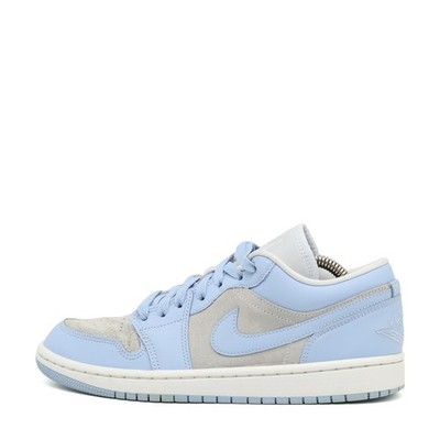 Nike Damen Air Jordan 1 Low Schuhe Hellblau Grau Atmungsaktiv Sneaker EU 40
