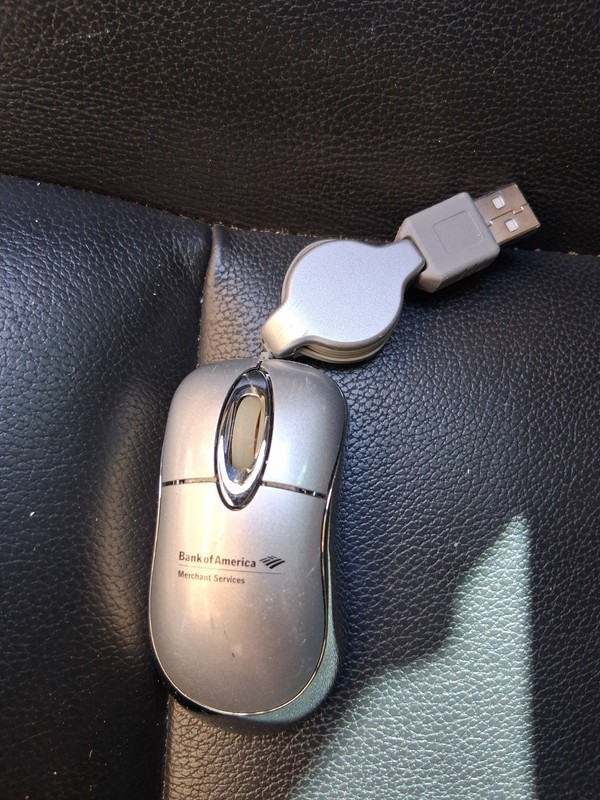 Bank Of America Mini Optical USB Mouse TESTED WORKING computer accessory