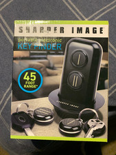 SHARPER IMAGE PORTABLE ELECTRONIC KEY FINDER LOCATOR 2 FOBS  REMOTE NIB