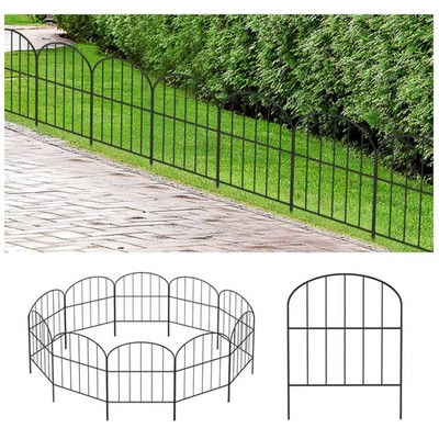 Gartenzaun Metall 3 m x 41,9 cm Tier barrier Gartendeko Zaun Dekor