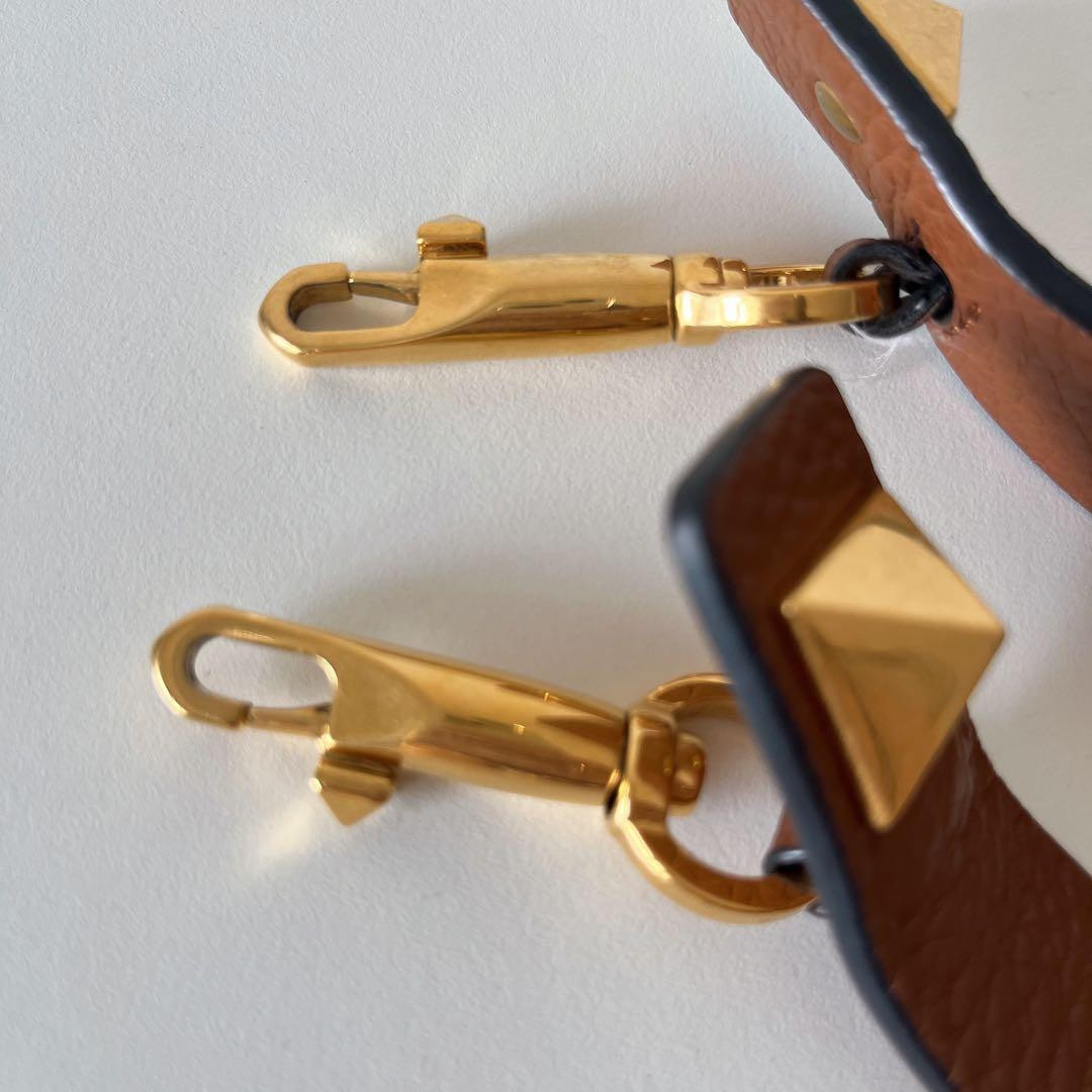 Valentino Garavani Rockstud Straw Tote 2Way Shoulder Bag Natural Brown thumbnail 19