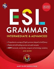 ESL Grammar: Intermediate & Advanced - Paperback, by Munoz Page Mary - New h