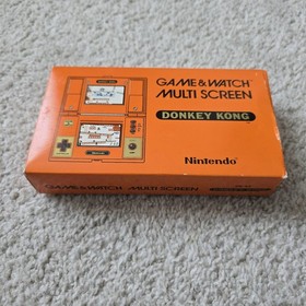 Nintendo Game & Watch MULTI SCREEN Donkey Kong Complete w/ Box & Manual Insert