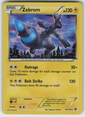 Zekrom Legendary Treasures 51/113 Holo Rare NM Pokemon | eBay