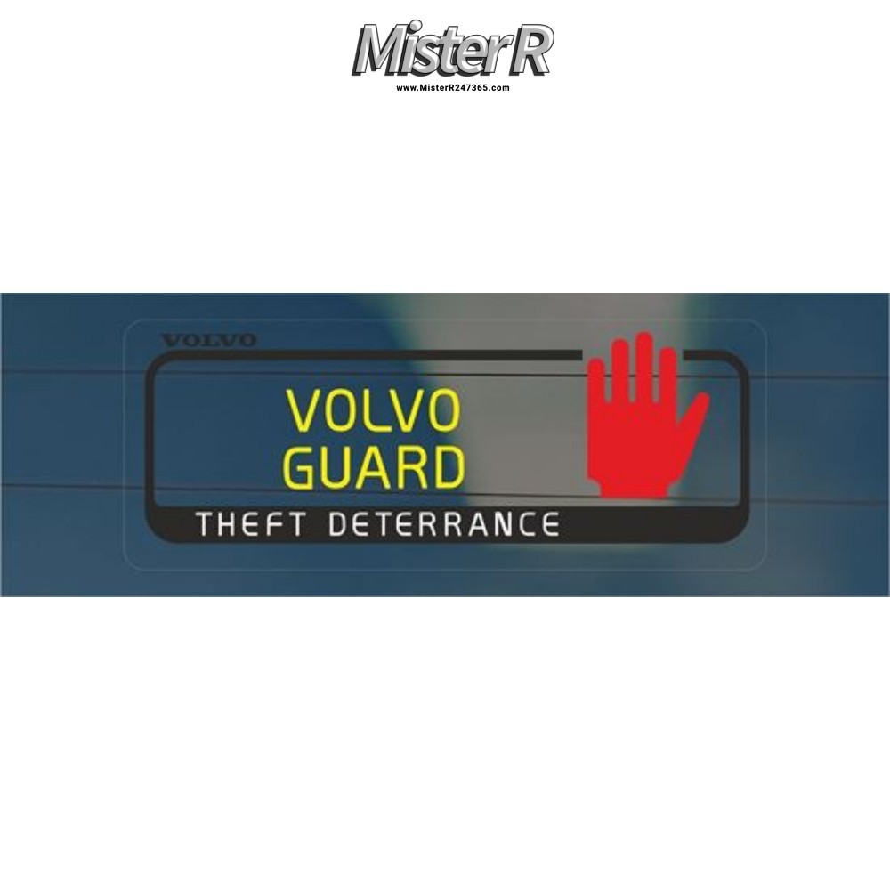 Volvo Theft Deterrence Decal/Label Set • Alarm System Window