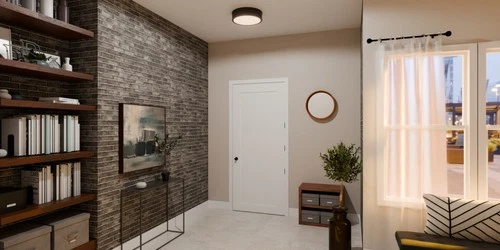 Quoizel QFL5224 Ahoy 16"W Flush Mount Drum Ceiling Fixture - Brass - Picture 9 of 9