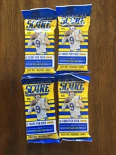 2022 PANINI SCORE NFL FOOTBALL VALUE FAT 40 Cards Lot of 4 Packs / 160 Cards