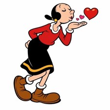 Olive Oyl Popeye Custom Vinyl Sticker Decal +$0 EXTRA SHIPPING