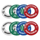8PC Fractional Weight Plates Set 0.25-1LB Steel Micro Plates fits 2" Olympic Bar