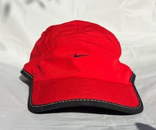 2010 Nike Men Dri-FIT DAYBREAK  Running/pickleball Cap-Red Black