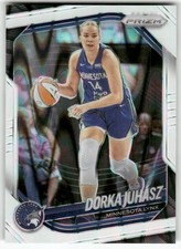 2025 Panini Prizm WNBA #109 Dorka Juhasz White Seismic Prizms