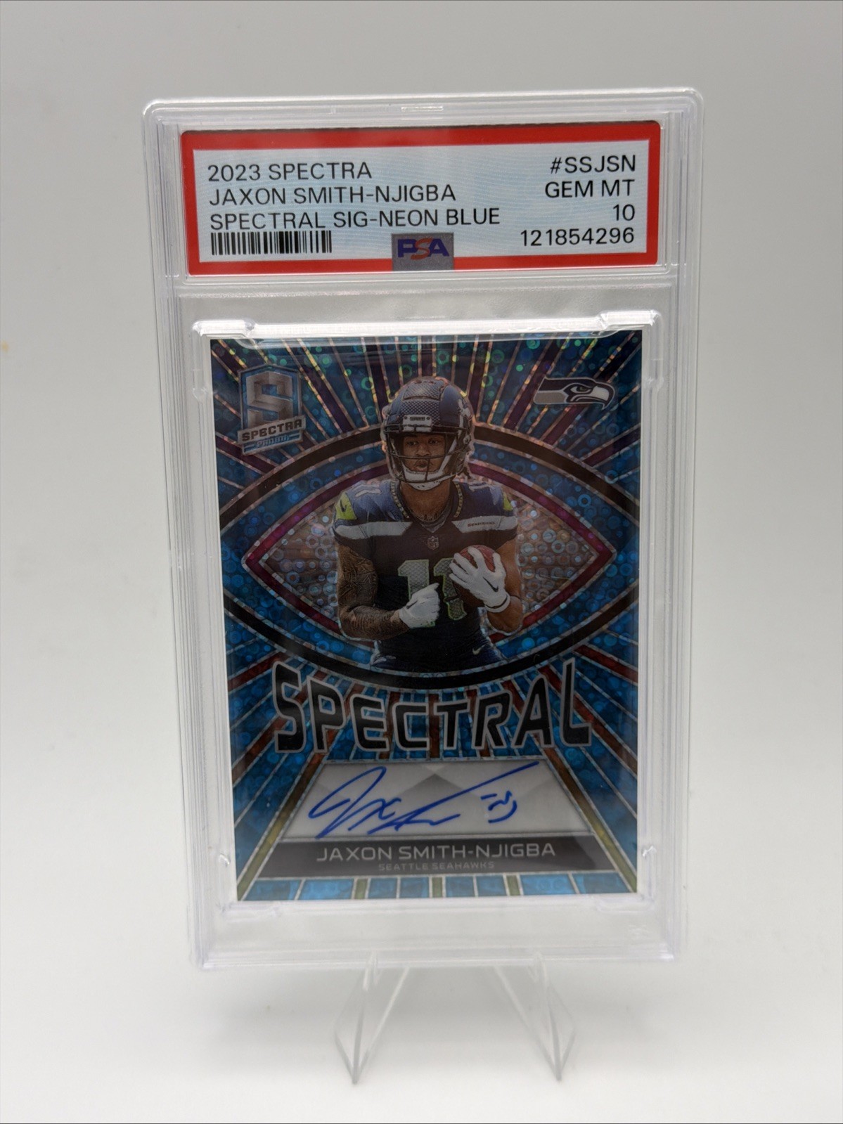 Jaxon Smith-Njigba Panini Spectra Spectral Signatures #SSJSN Base