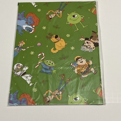 Disney Store UK Pixar Gift Wrap Toy Story Up Monsters Inc Buzz Woody New 2025