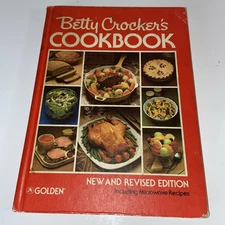 Betty Crocker's Cookbook Red Collage Cover HC 1982 7th Printing